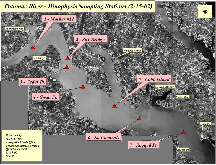 A Map of HAB Sampling Stations