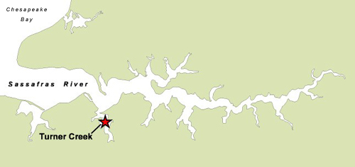 Map of Turner Creek