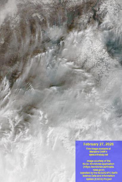 Latest satellite imagery of the Chesapeake Bay