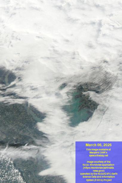 Latest satellite imagery of the Chesapeake Bay