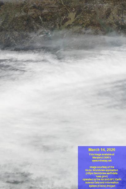 Latest satellite imagery of the Chesapeake Bay