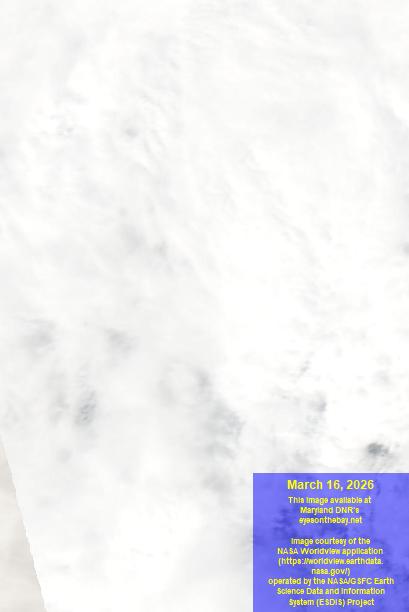 Latest satellite imagery of the Chesapeake Bay