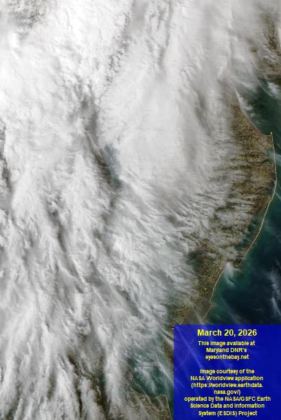 Latest satellite imagery of the Chesapeake Bay