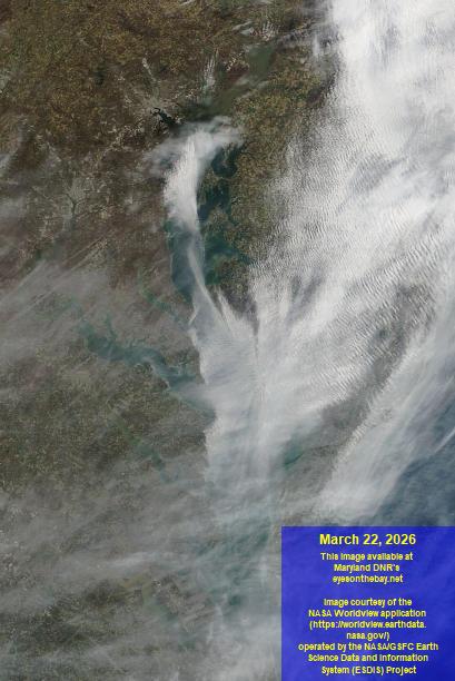 Latest satellite imagery of the Chesapeake Bay