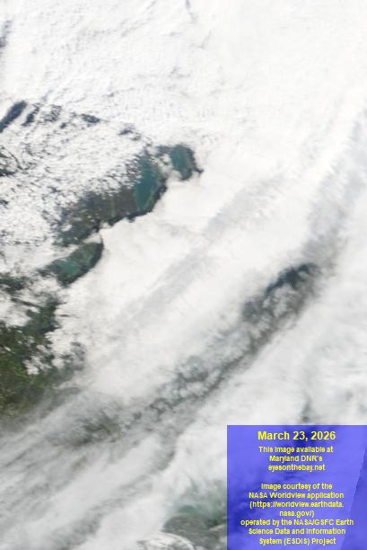 Latest satellite imagery of the Chesapeake Bay