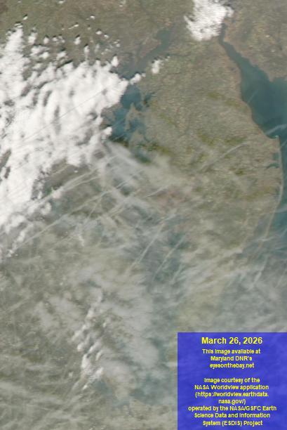 Latest satellite imagery of the Chesapeake Bay