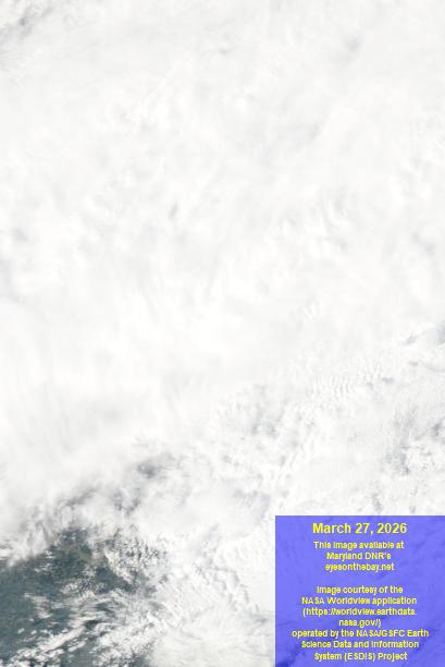 Latest satellite imagery of the Chesapeake Bay