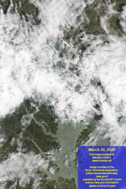 Latest satellite imagery of the Chesapeake Bay