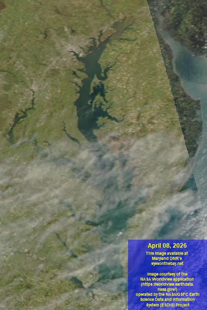 Latest satellite imagery of the Chesapeake Bay