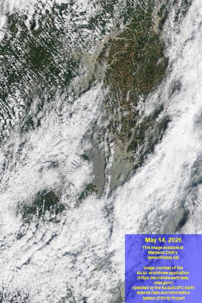 Latest satellite imagery of the Chesapeake Bay