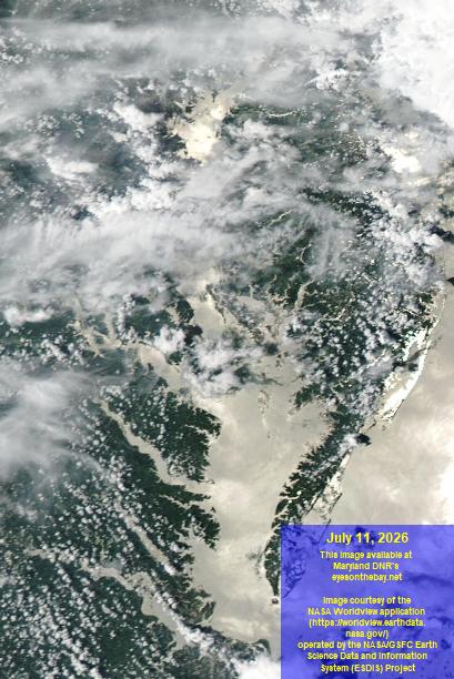Latest satellite imagery of the Chesapeake Bay