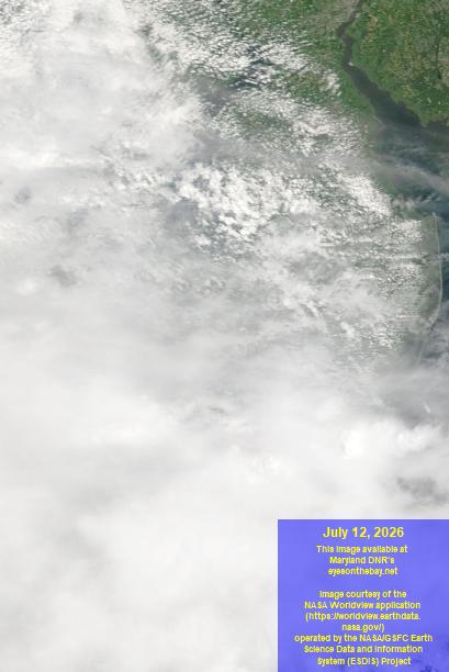 Latest satellite imagery of the Chesapeake Bay