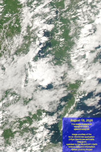 Latest satellite imagery of the Chesapeake Bay