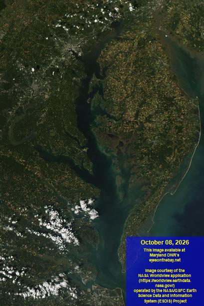 Latest satellite imagery of the Chesapeake Bay