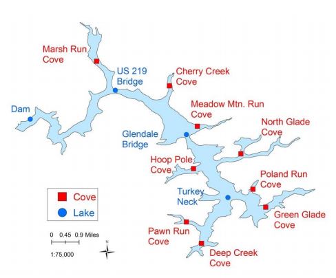 Map Deep Creek Lake Md - Valley Zip Code Map