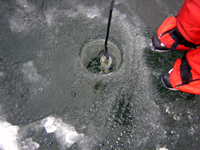 Sampling through the ice