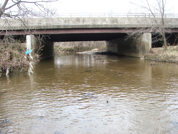 Field photo showing stream conditions at site ANAC-304-R-2008-2
