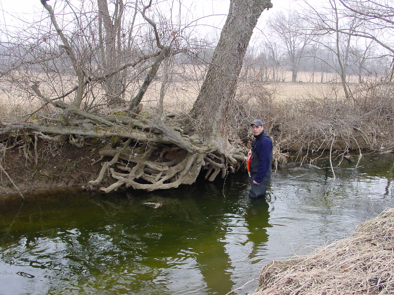 Field photo showing stream conditions at site ANTI-226-R-2003-2
