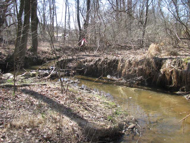 Field photo showing stream conditions at site ATKI-003-X-2013-1
