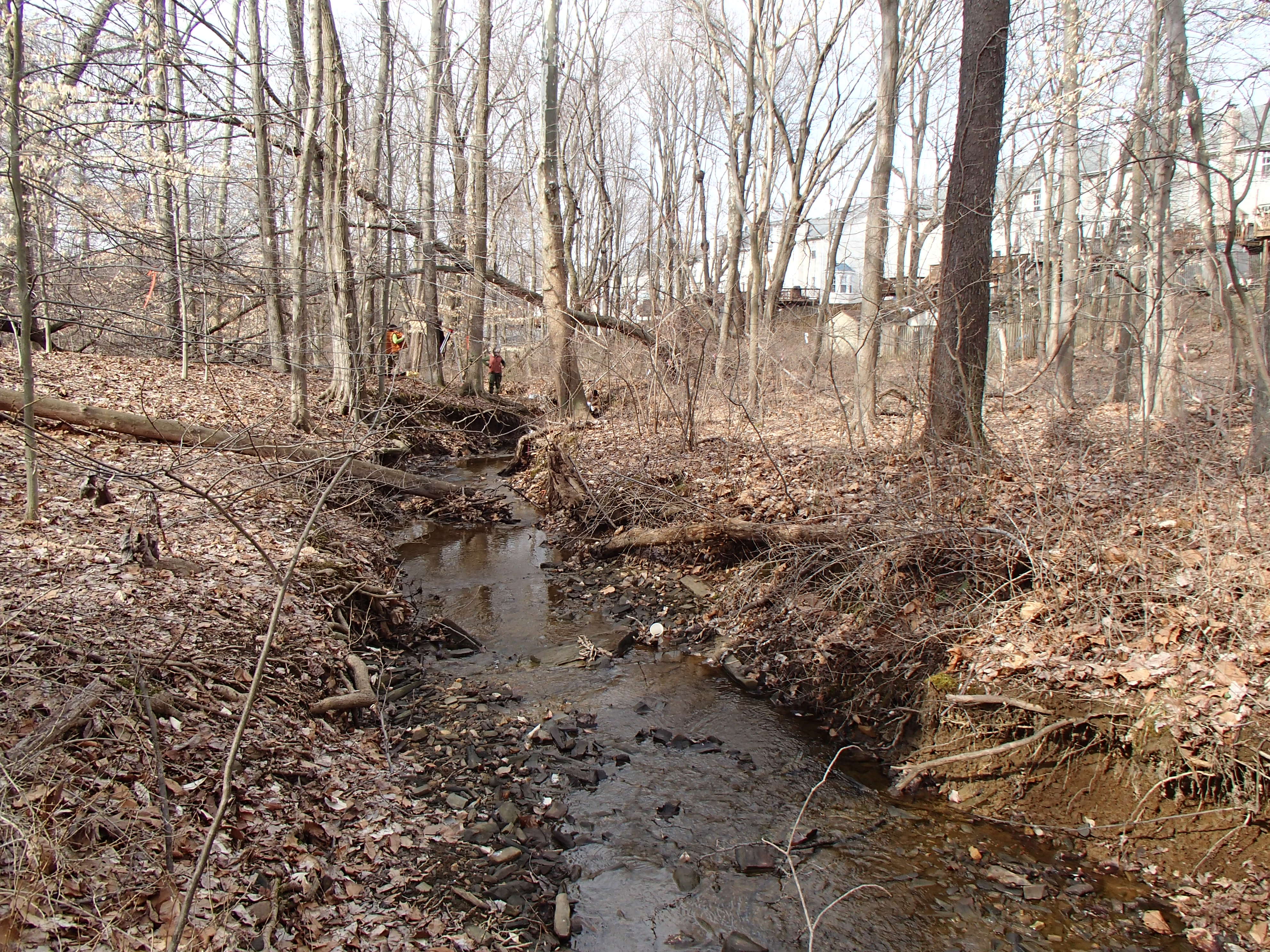 Field photo showing stream conditions at site ATKI-004-X-2014-2