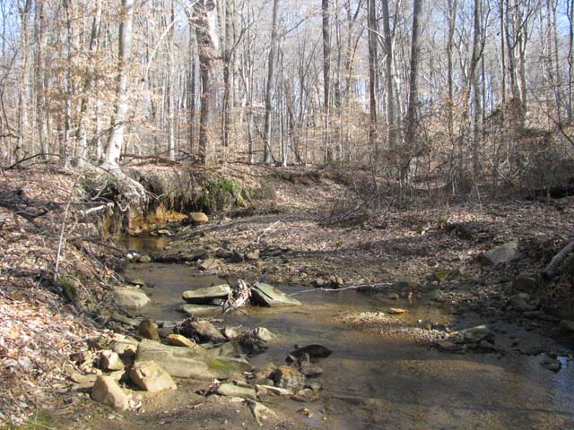 Field photo showing stream conditions at site ATKI-101-X-2013-1