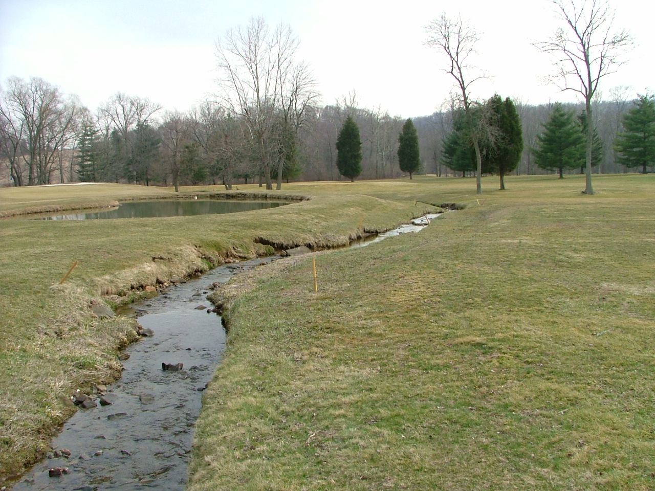 Field photo showing stream conditions at site ATKI-109-R-2004-2