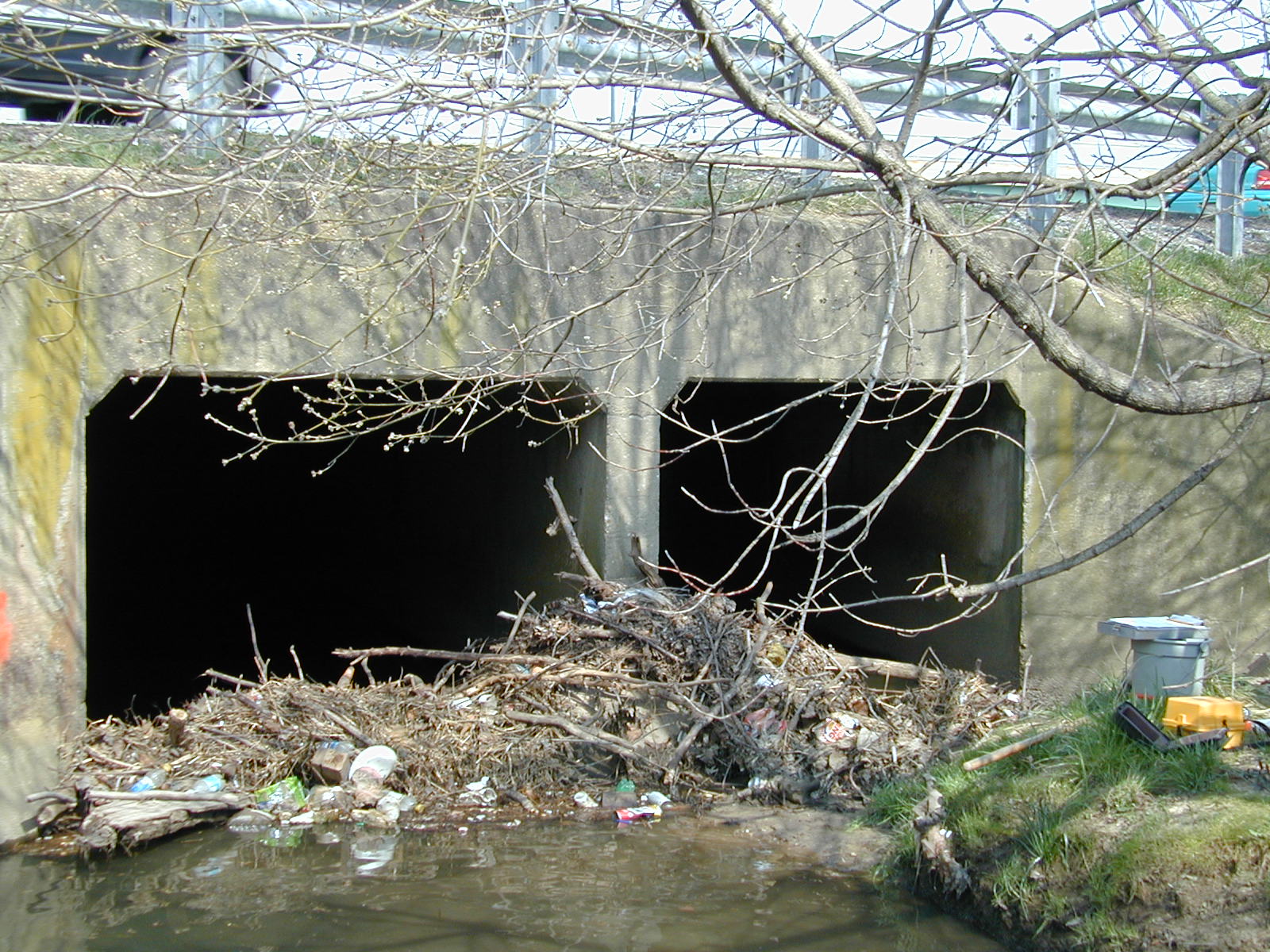 Field photo showing stream conditions at site BACK-108-R-2002-454