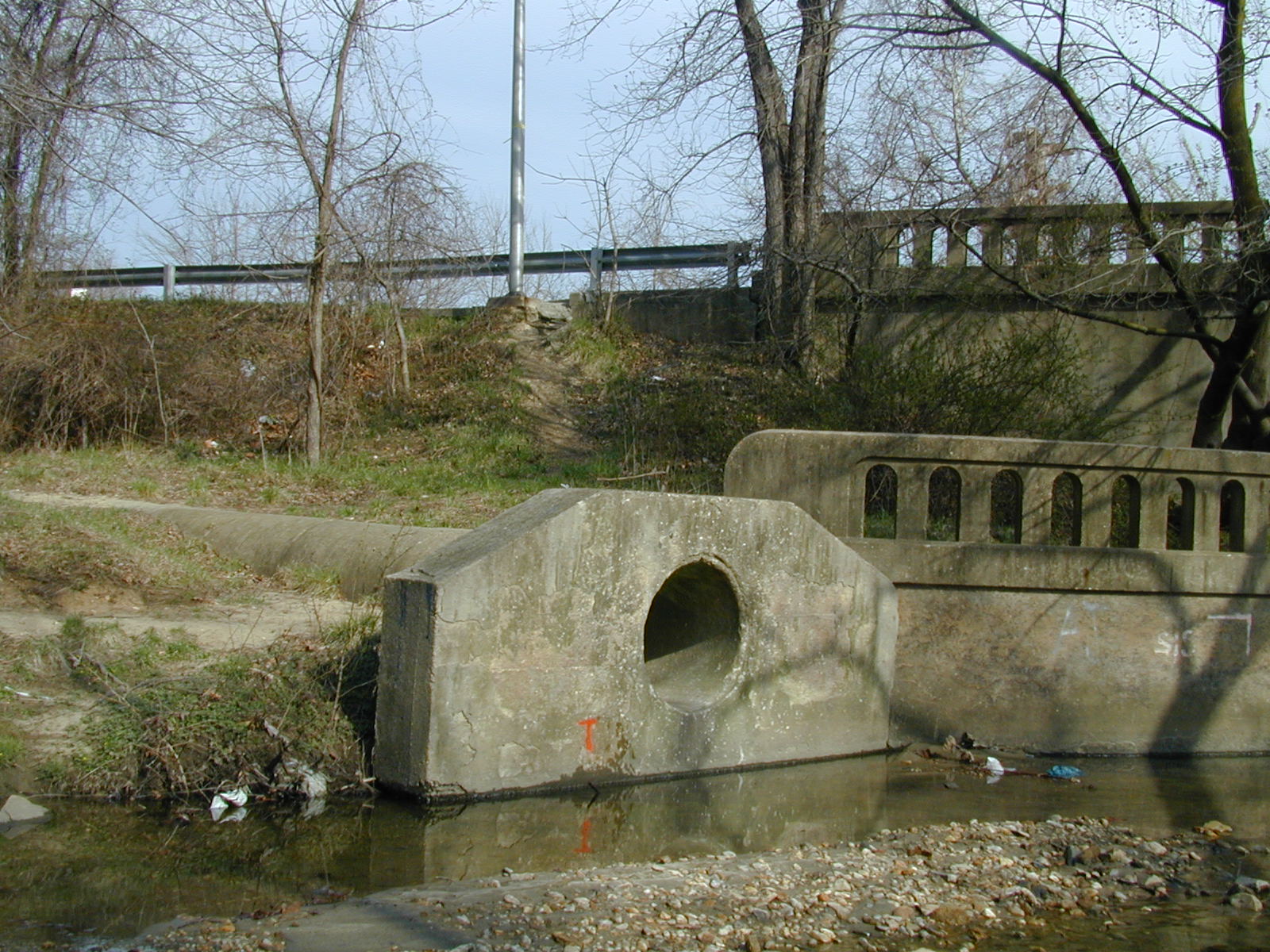 Field photo showing stream conditions at site BACK-302-R-2002-447