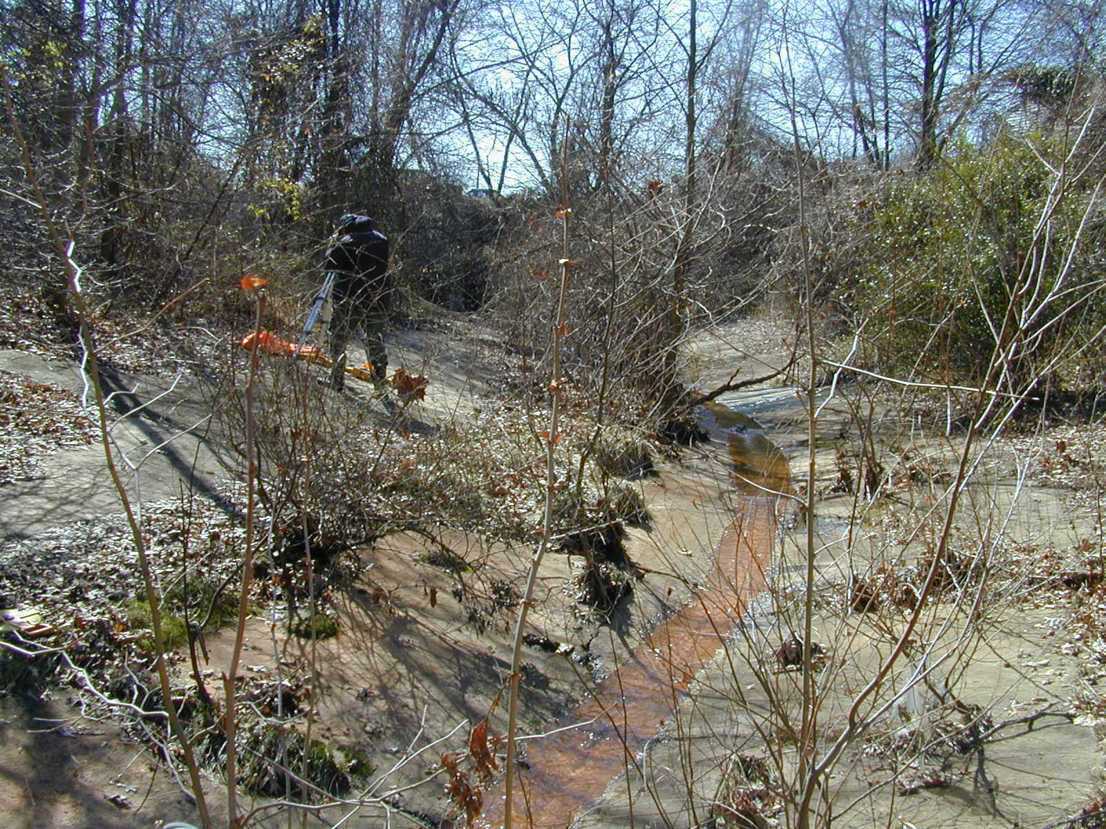 Field photo showing stream conditions at site BALT-106-R-2001-2