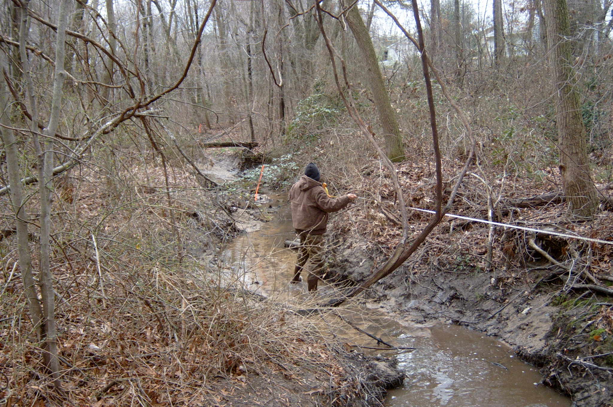 Field photo showing stream conditions at site BALT-106-R-2004-74