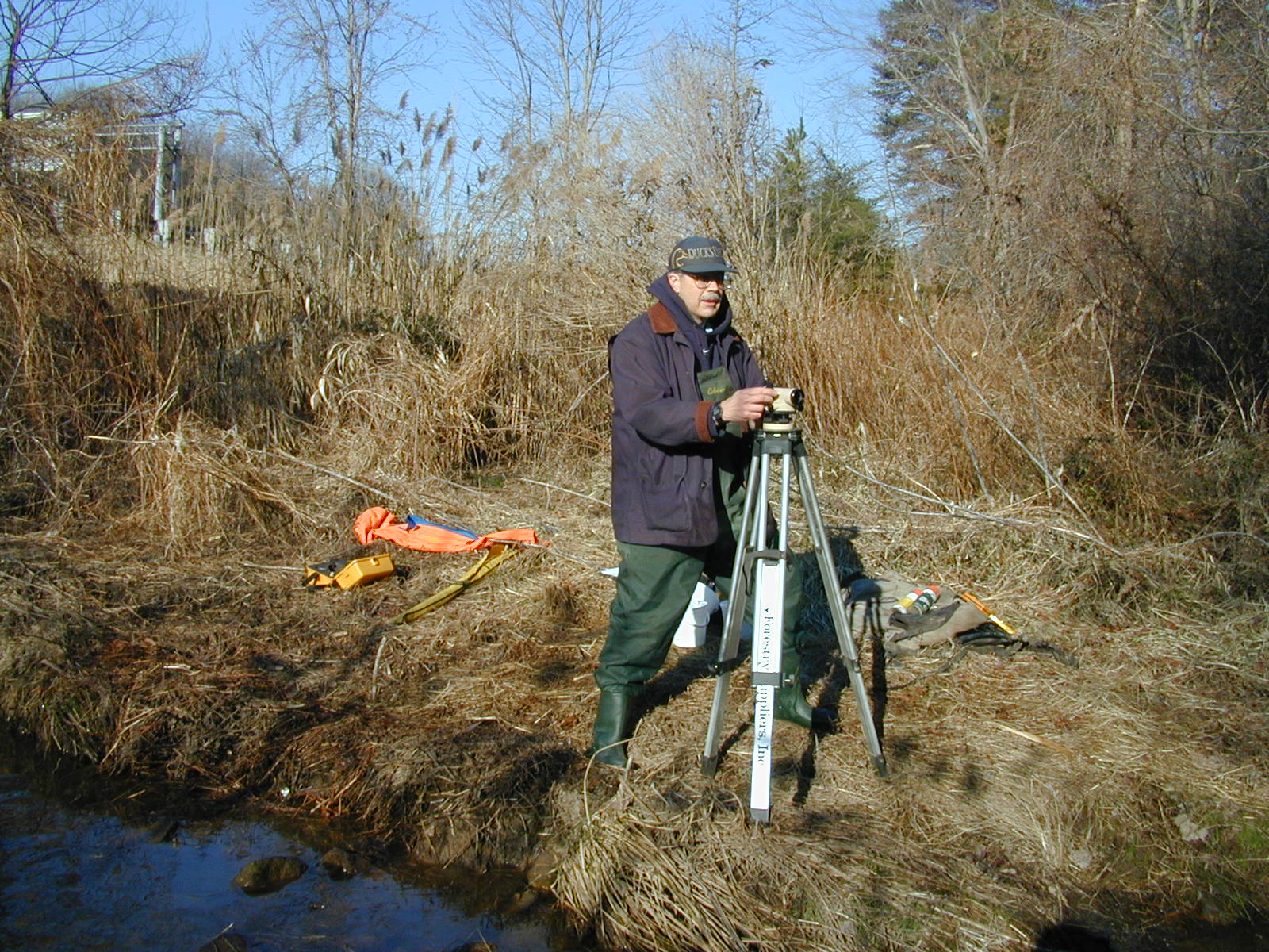 Field photo showing stream conditions at site BALT-207-R-2001-3