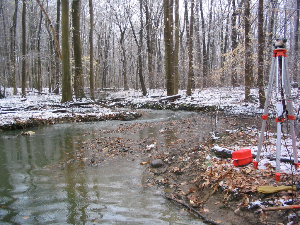 Field photo showing stream conditions at site BYNU-112-R-2004-8