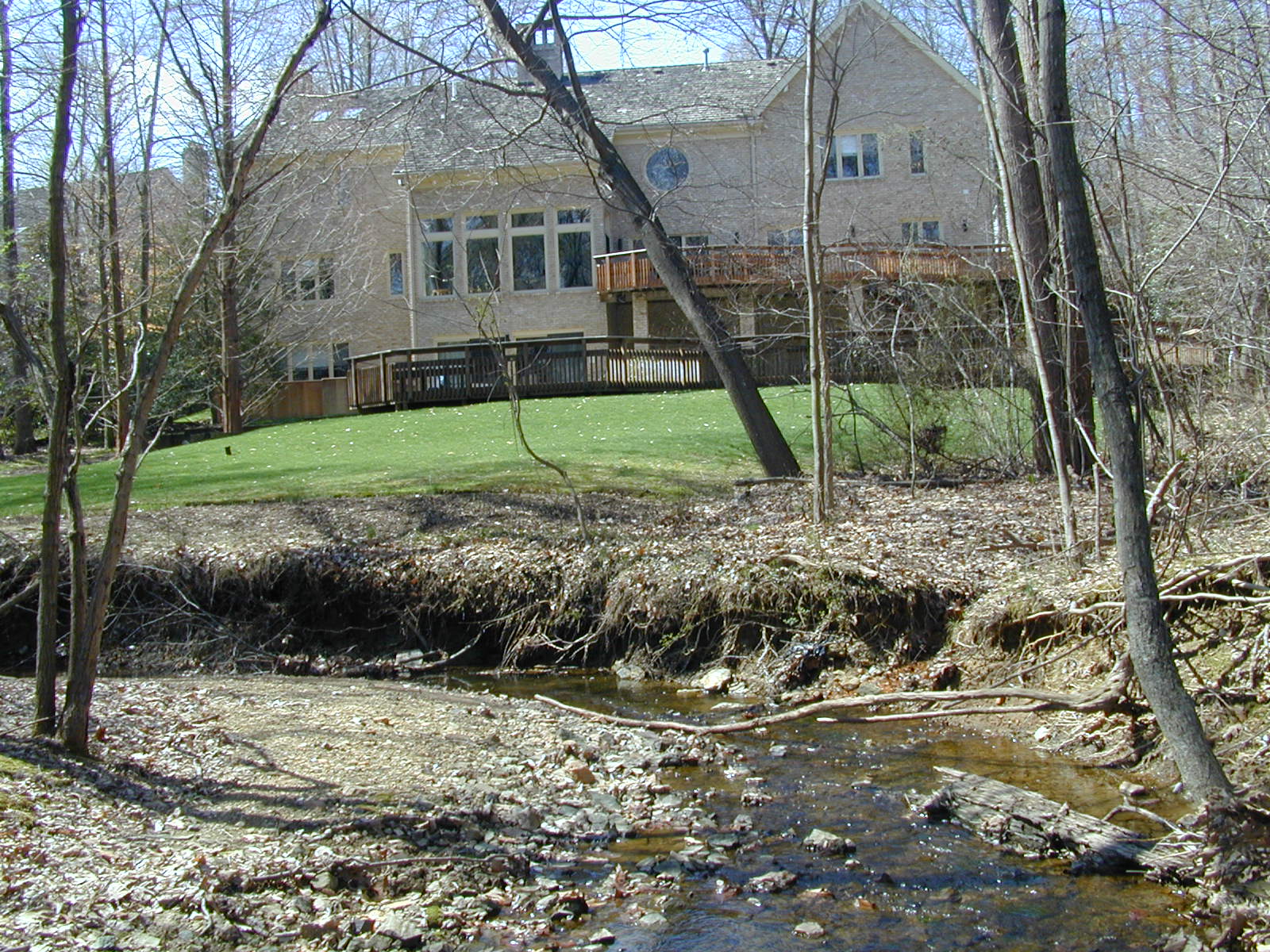 Field photo showing stream conditions at site CABJ-109-R-2003-765