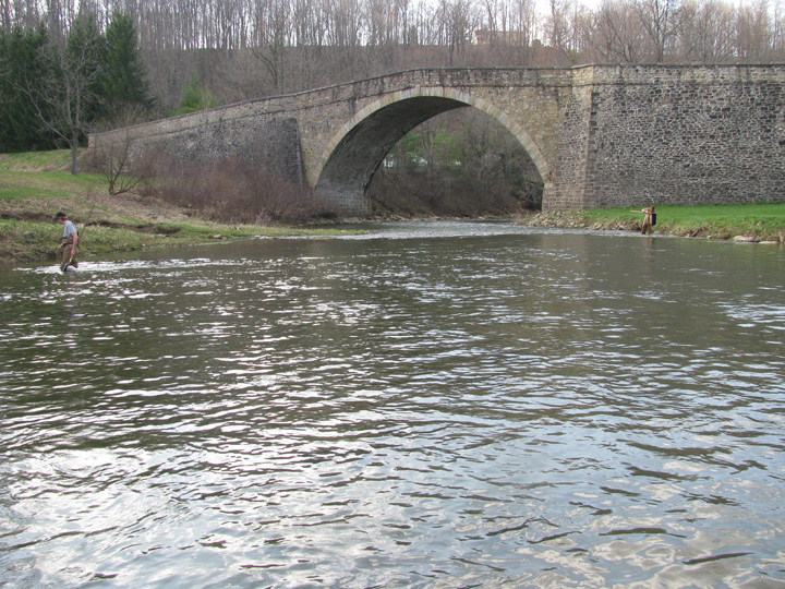 Field photo showing stream conditions at site CASS-304-H-2010-1