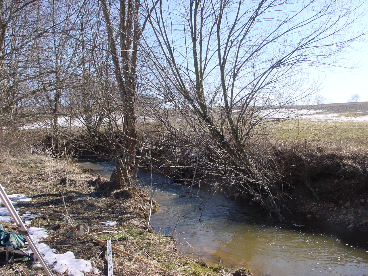 Field photo showing stream conditions at site CATO-121-R-2003-2