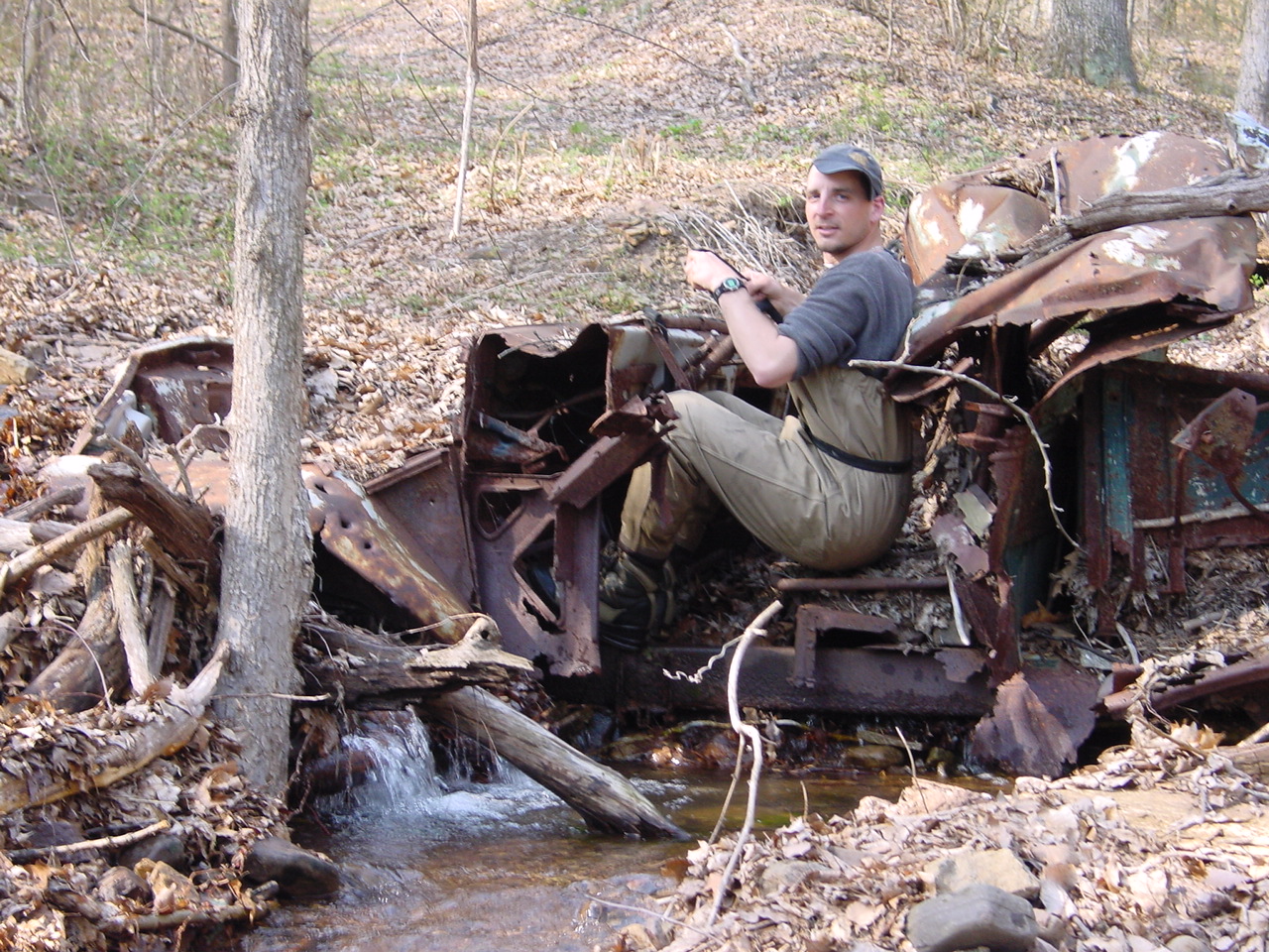 Field photo showing stream conditions at site COCA-104-N-2003-2