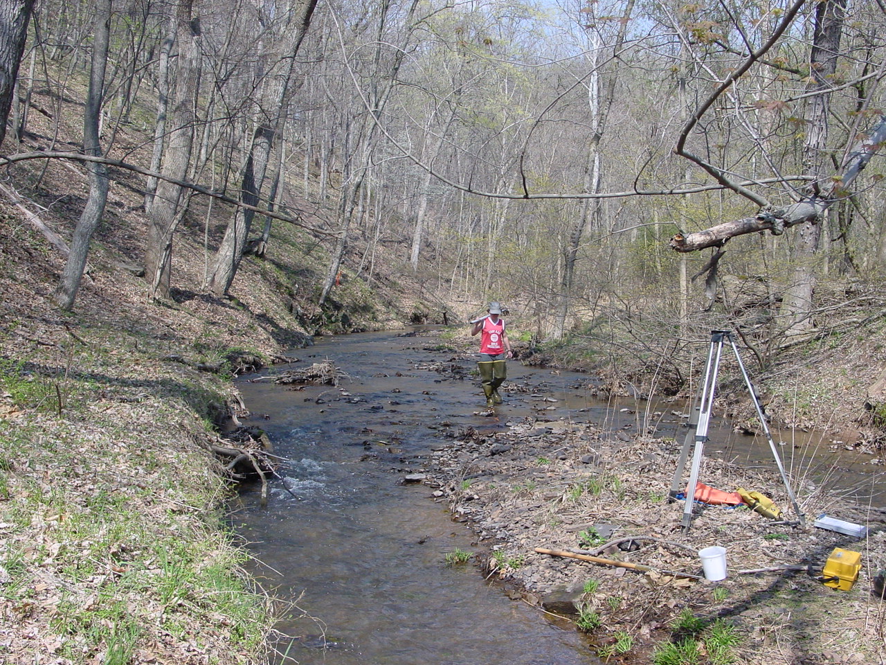 Field photo showing stream conditions at site COCA-201-N-2003-2