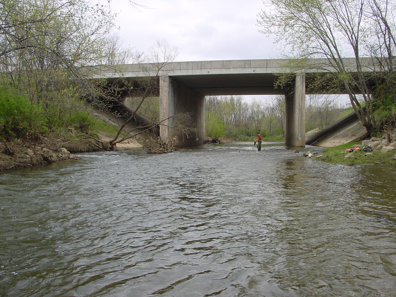 Field photo showing stream conditions at site COCA-301-N-2003-2
