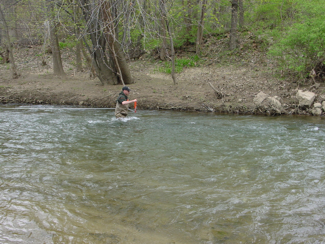 Field photo showing stream conditions at site COCA-301-N-2003-3