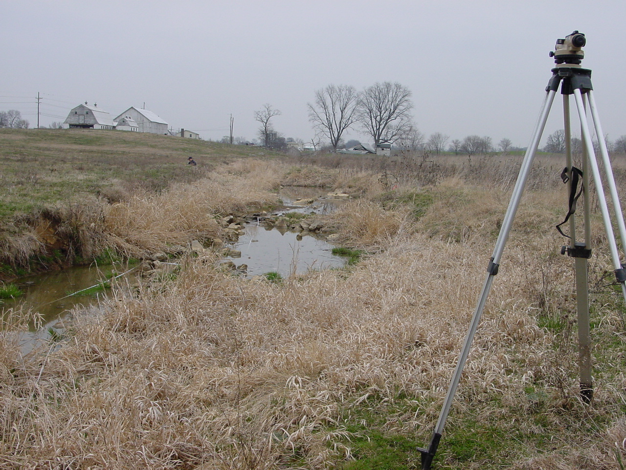 Field photo showing stream conditions at site CONO-107-R-2002-1