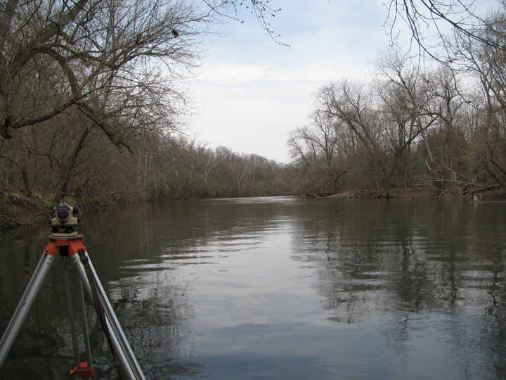 Field photo showing stream conditions at site CONO-505-H-2011-1