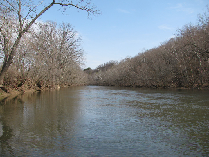 Field photo showing stream conditions at site CONO-514-H-2011-1