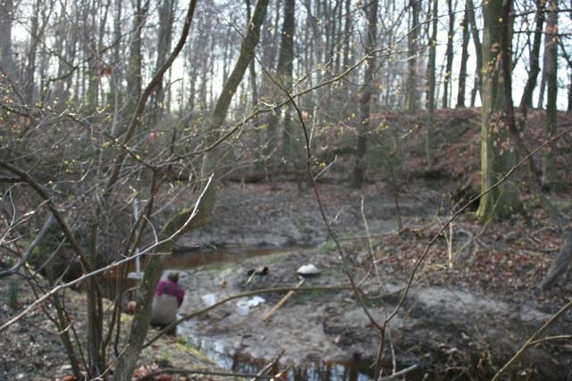 Field photo showing stream conditions at site CORS-102-S-2012-MidpointPupstream