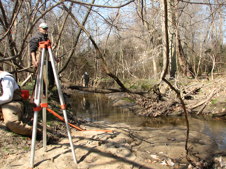 Field photo showing stream conditions at site CORS-106-X-2008-2