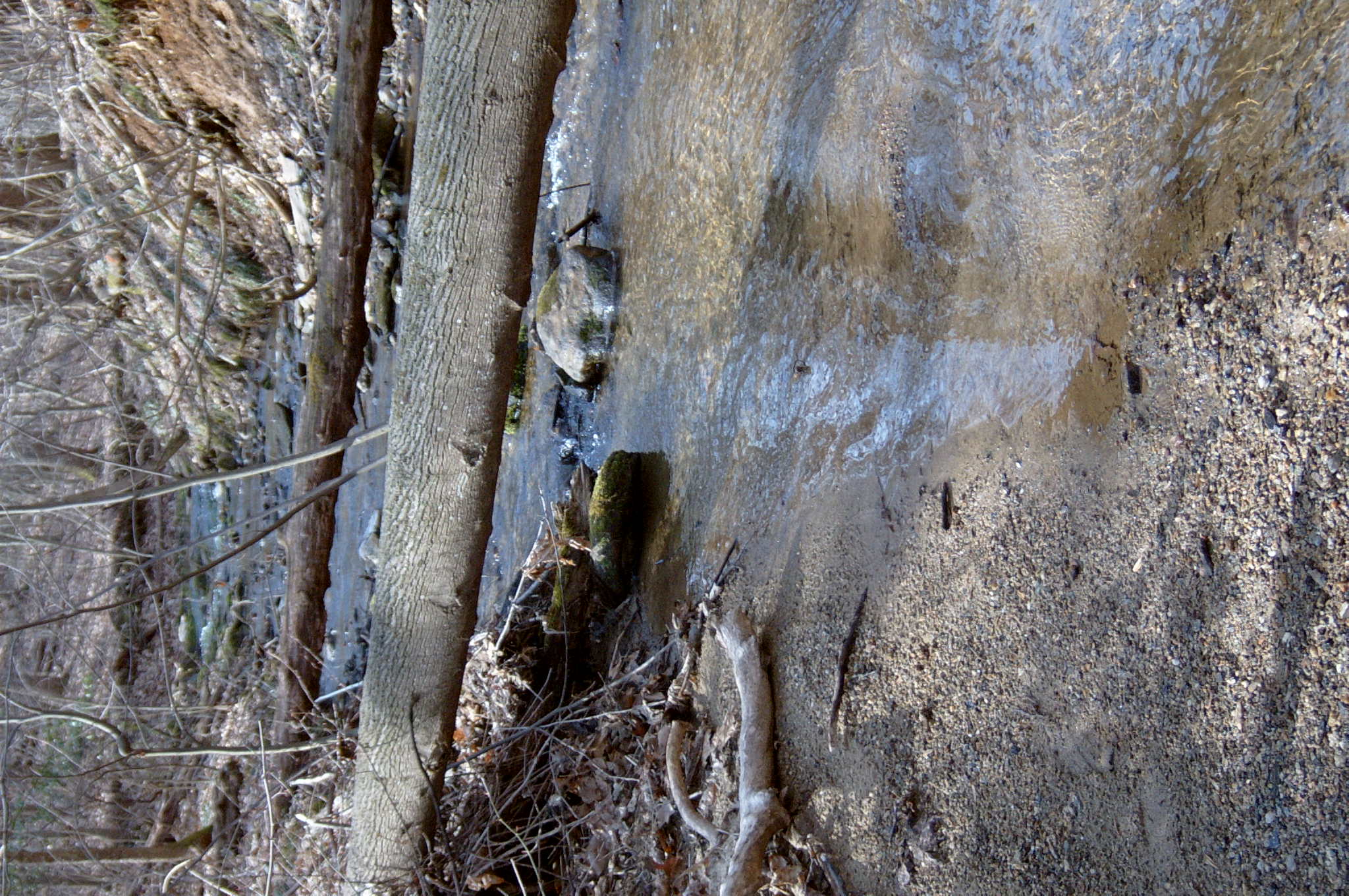Field photo showing stream conditions at site DEER-126-R-2004-34