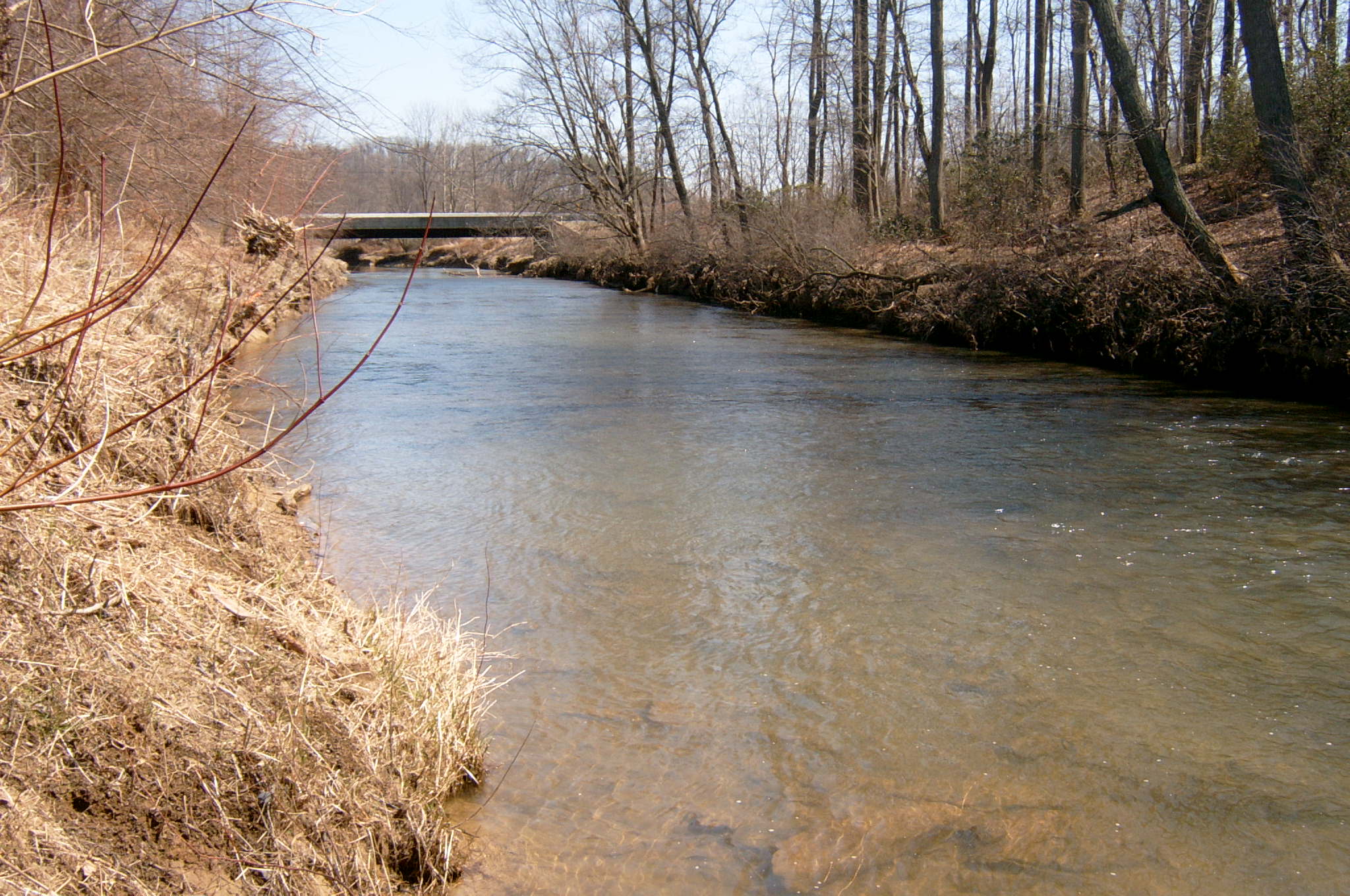Field photo showing stream conditions at site DEER-303-R-2004-26