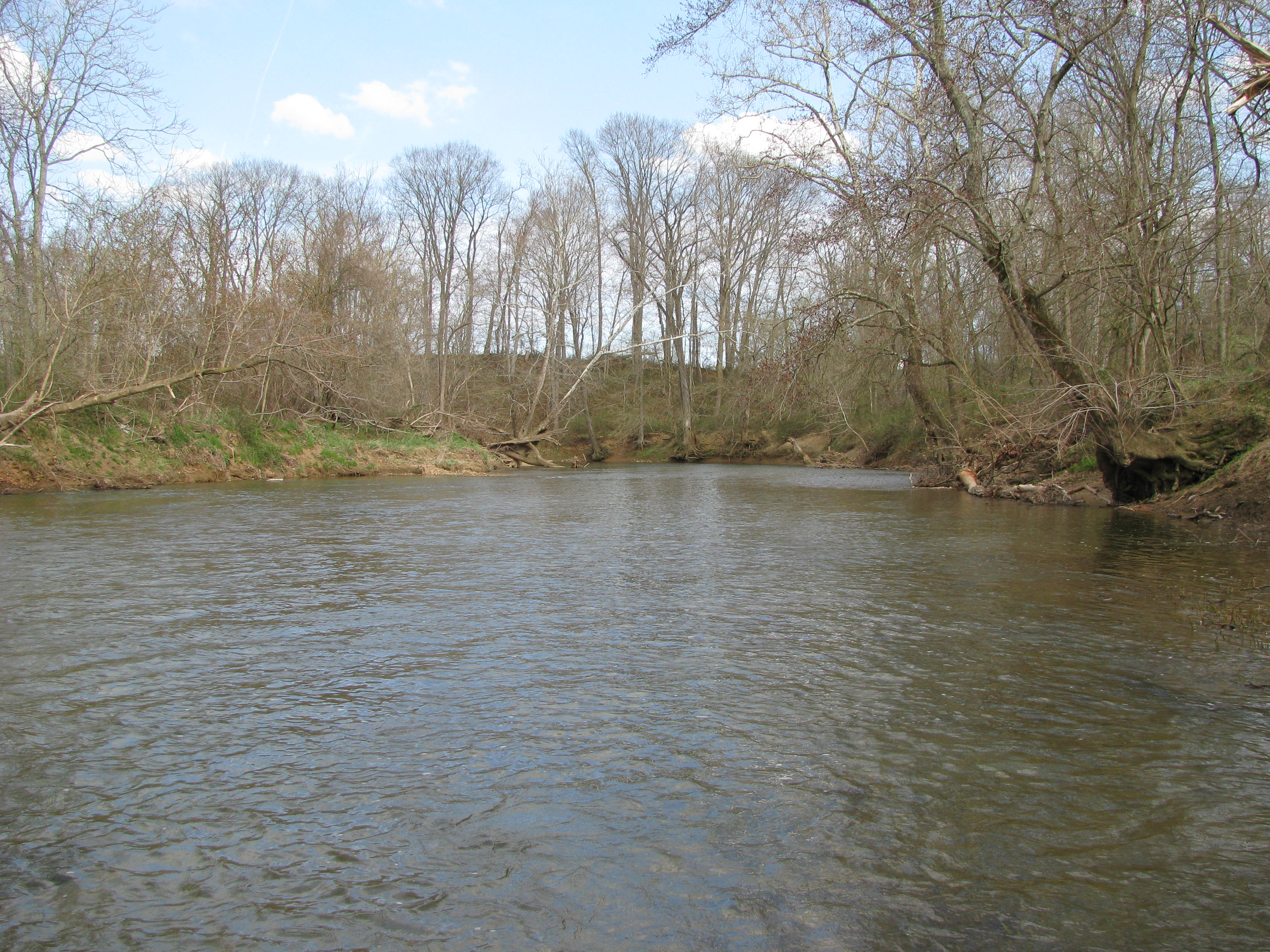 Field photo showing stream conditions at site DEER-460-A-2012-2