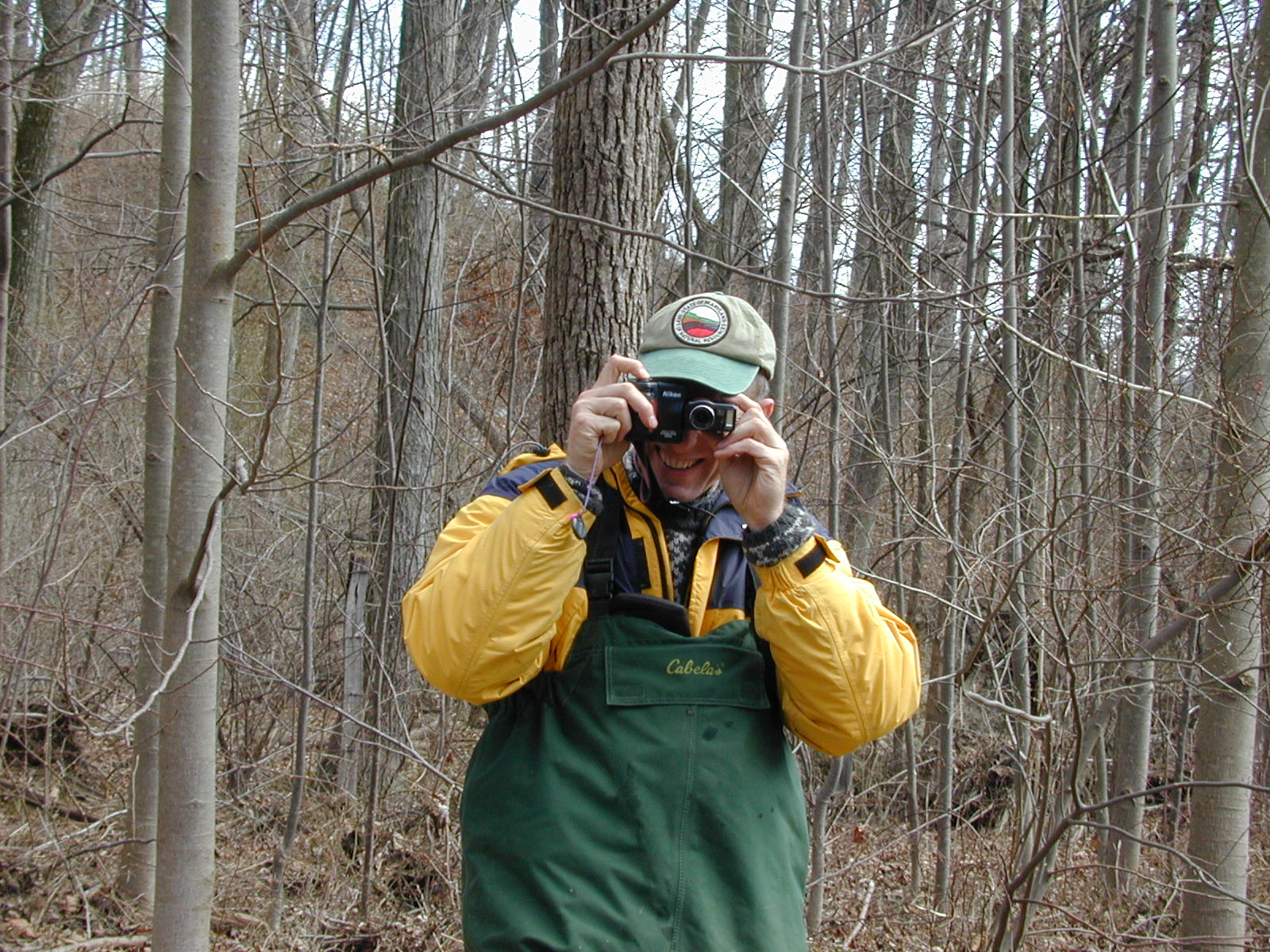 Field photo showing stream conditions at site DOUB-116-R-2002-1