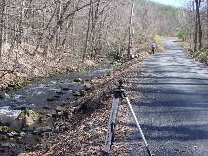 Field photo showing stream conditions at site EVIT-208-B-2007-1