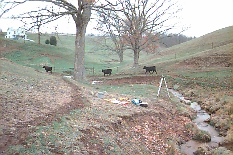 Field photo showing stream conditions at site FIMI-105-R-2000-03